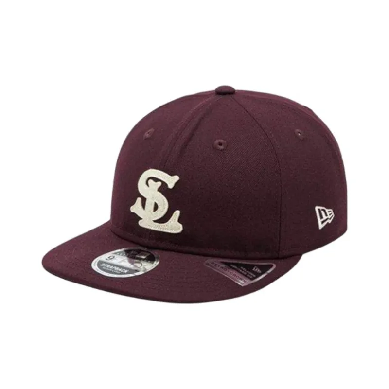 New Era Polyester Baseball Caps Unisex Burgundy-0