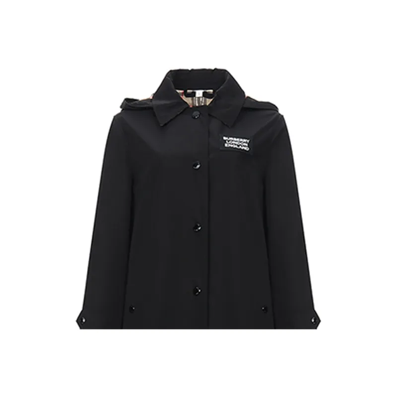 Burberry Jackets Coats Women's Black-4