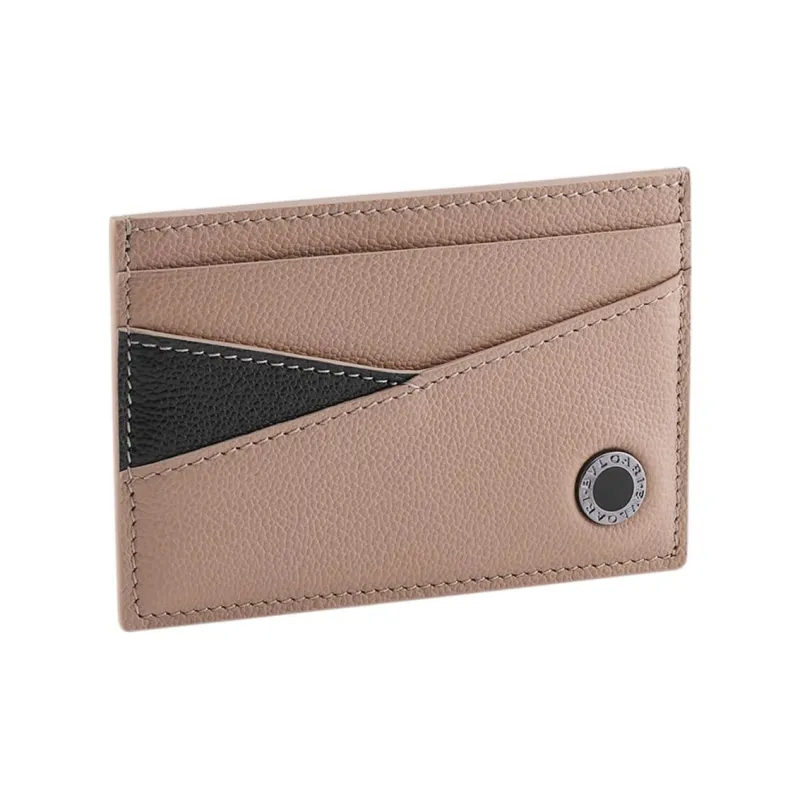 BVLGARI MAN Series Calfskin Card Holder Men's-0
