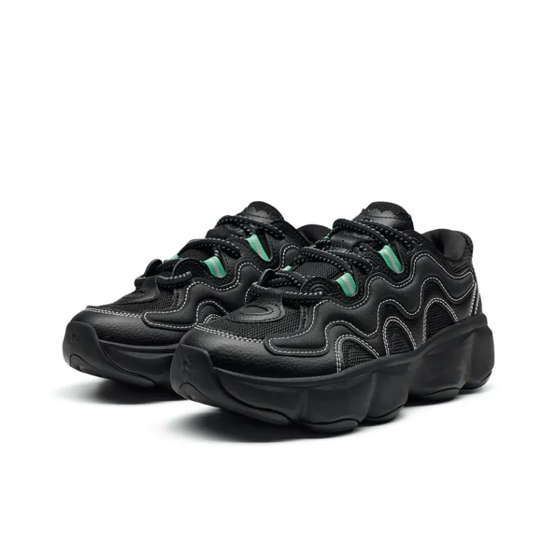 XTEP Petal Shoes 2.0 Height Increasing Low Top Casual Shoes Women's Black-2
