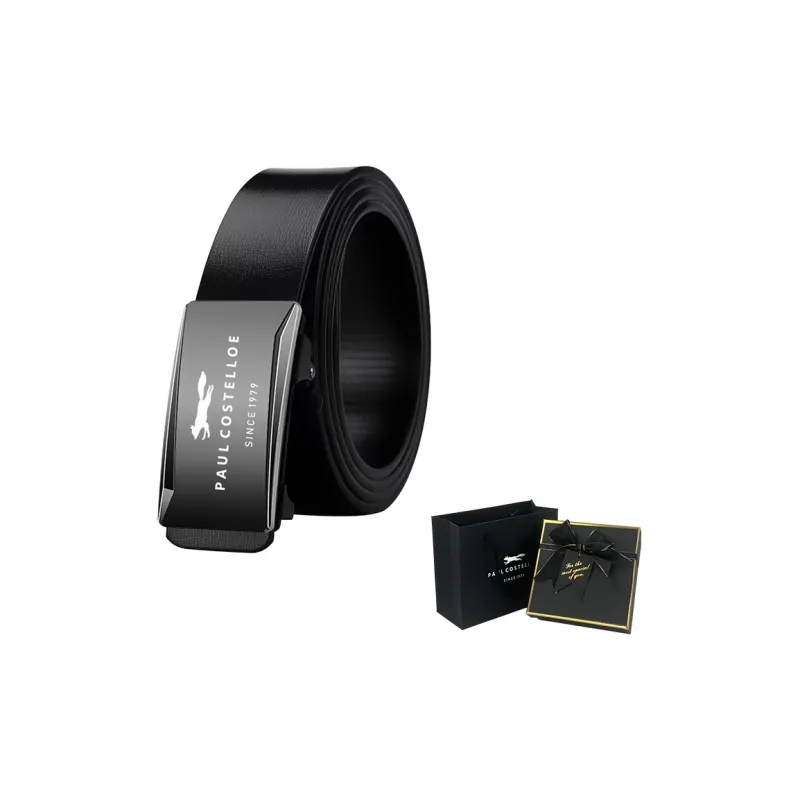 PAUL COSTELLOE Cow Split Leather Belts Unisex 3.5cm-5