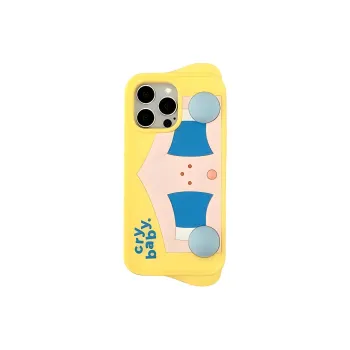 POP MART Silicone Material Cute Phone Cases Compatibility With IPhone 15 Pro Max/14 Pro Max Cute Style