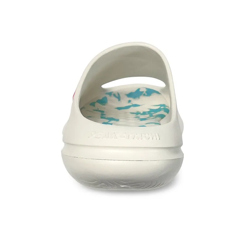 PEAK Very Small Fat Drag Slide Slippers Unisex White Rose Red-4