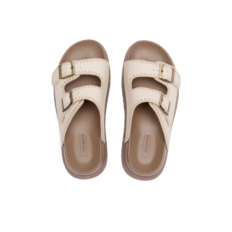 Hotwind Pinecone Grey Series Woven Slip Resistant Slide Slippers Women's-1