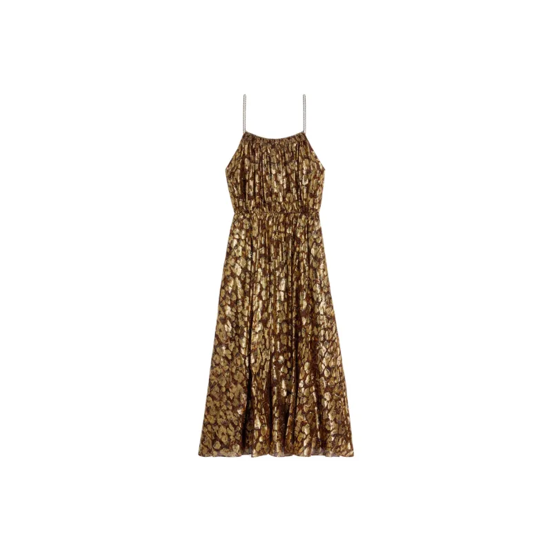 CELINE Slip Dress Women's Umber-0