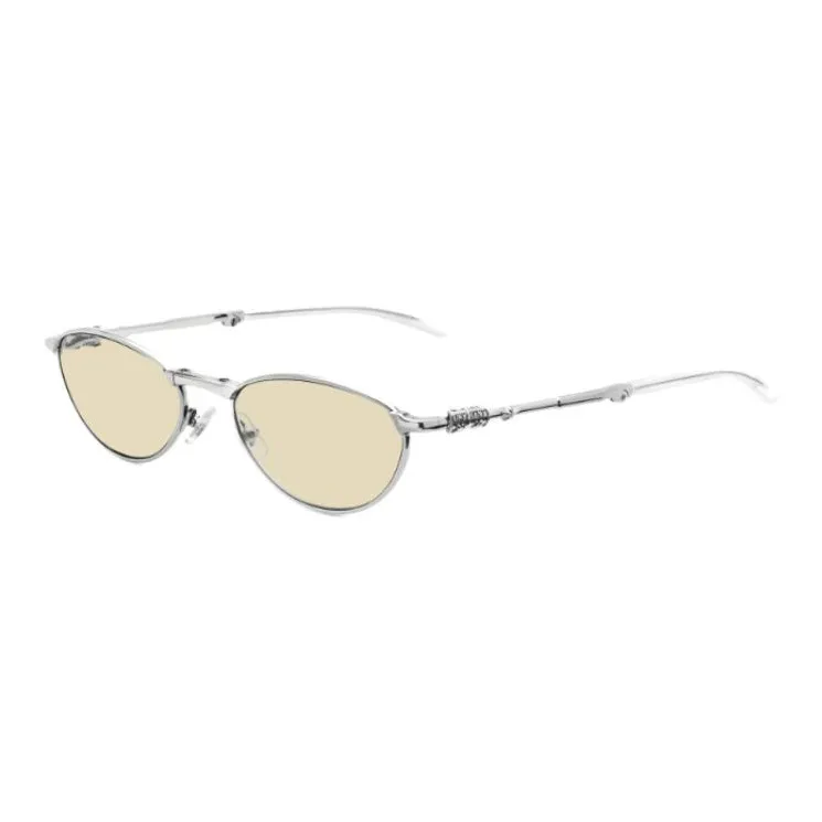 GENTLE MONSTER Metal Oval Sunglasses Unisex Silver-0