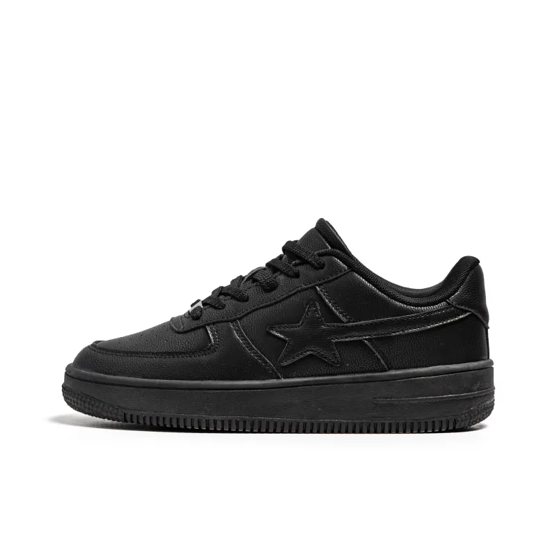 GQWE Anti-Slip Wear-Resistant Low-Top Vintage Star Skateboard Shoes Men's-8