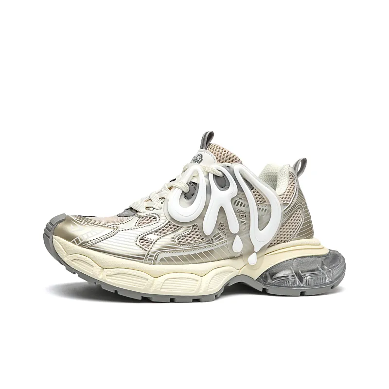 ORD Chunky Sneakers Unisex Low Top Champagne-2