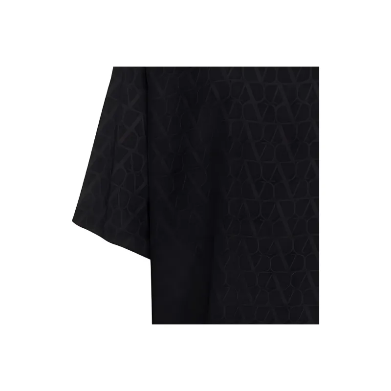 Valentino Embroidered Silk Shirt-4
