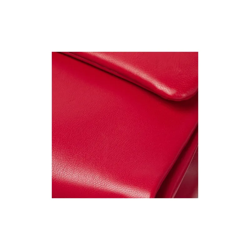 VERSACE Lambskin Shoulder Bag Crossbody Bag Women's Red-5