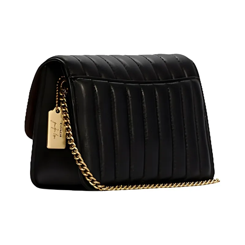 COACH Jennifer Collaboration Bowery Leather Shoulder Bag Crossbody Bag Small Size Women's Black-1