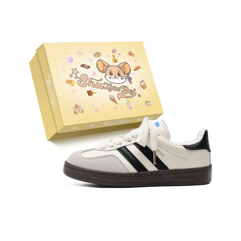 SHUXIAOBEI Vintage German Army Trainers Cushioning, Wear Resistant Low Top Skateboard Shoes Women's-13