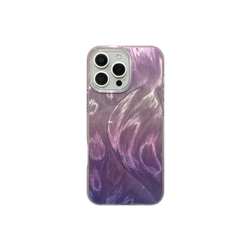 Koman ABS+PC Material Multicolor Feather Yarn Phone Cases Compatible With Apple IPhone 12/13/14/15/16/Pro/Mac-25