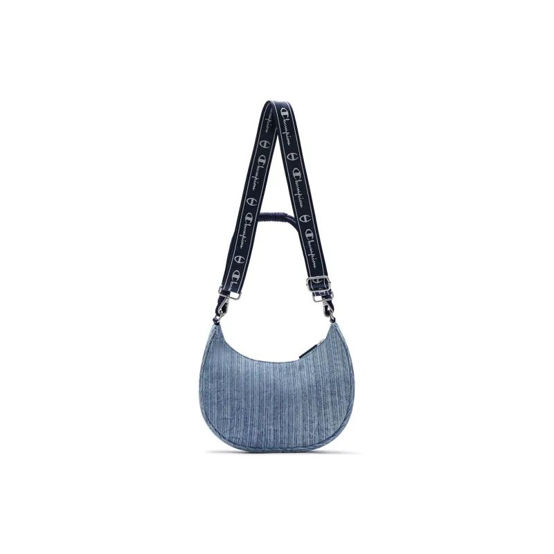 Champion Fabric Crossbody Bag Regular Unisex Pitch Black/Light Blue/Black/Ecru/Silver White 25/Plaid Denim 25-3