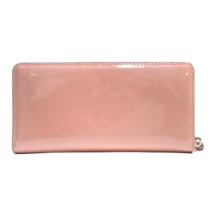 COACH Accordion Zip Patent Leather, Leather Clutch Wallet Women's Cherry Blossom Pink-1