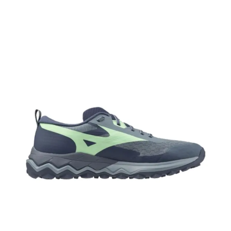 Mizuno WAVE IBUKI 5 Slip Resistant Low Top Trail Running Shoes Men's Blue Green-2
