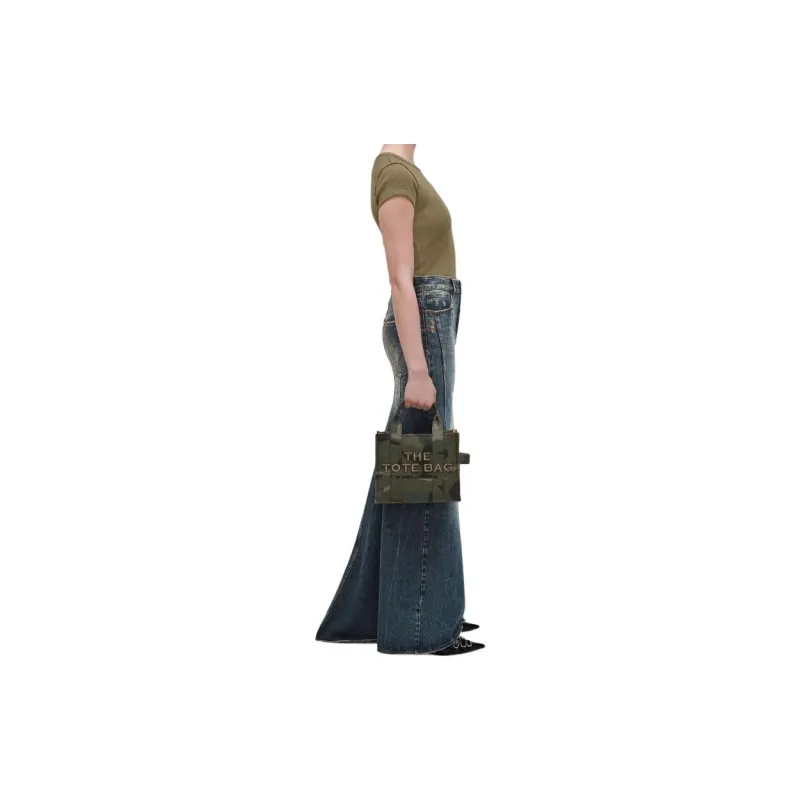 MARC JACOBS Canvas Canvas Bag Tote Bag Shopping Bag Shoulder Bag Crossbody Bag Small Size Women's Army Green-4