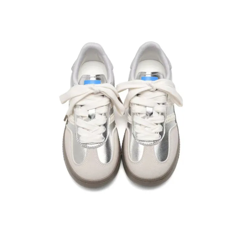 SHUXIAOBEI Vintage German Army Trainers Cushioning, Wear Resistant Low Top Skateboard Shoes Women's-24