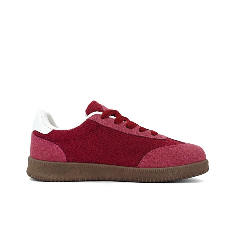 ALI THE FOX Low Top Skateboard Shoes Women's Red-2