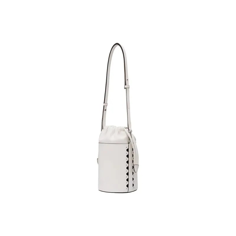 ORYANY Cow Leather Patchwork With Sheepskin Shoulder Bag Crossbody Bag Women's Cloud White-1