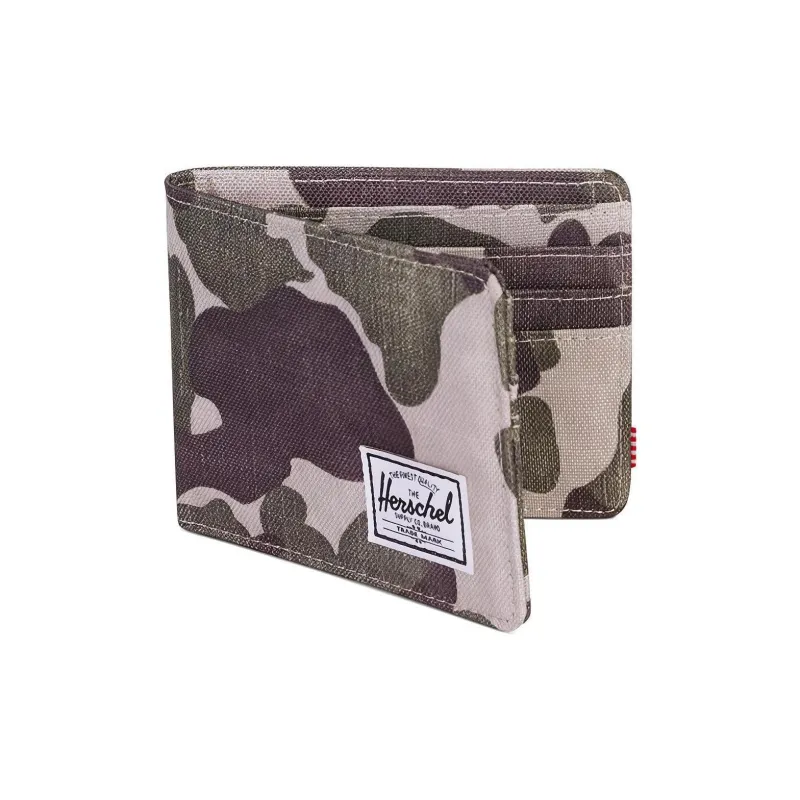 Herschel Polyester Storage Bags Card Holder Wallet Regular Men's ROY Frog Camouflage-1