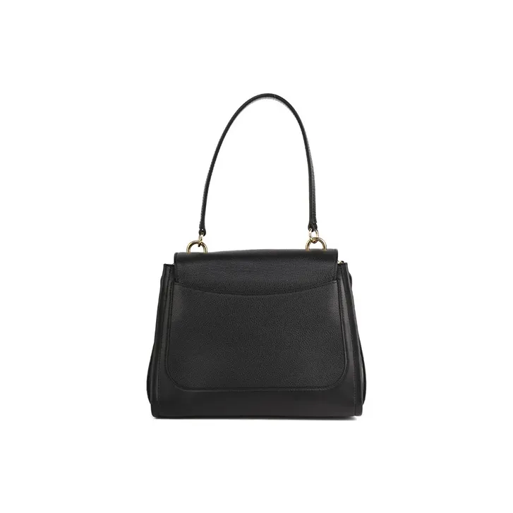 Chloe Chloé Bags Grain Cow Leather Handbag, Shoulder Bag Women's Black-2