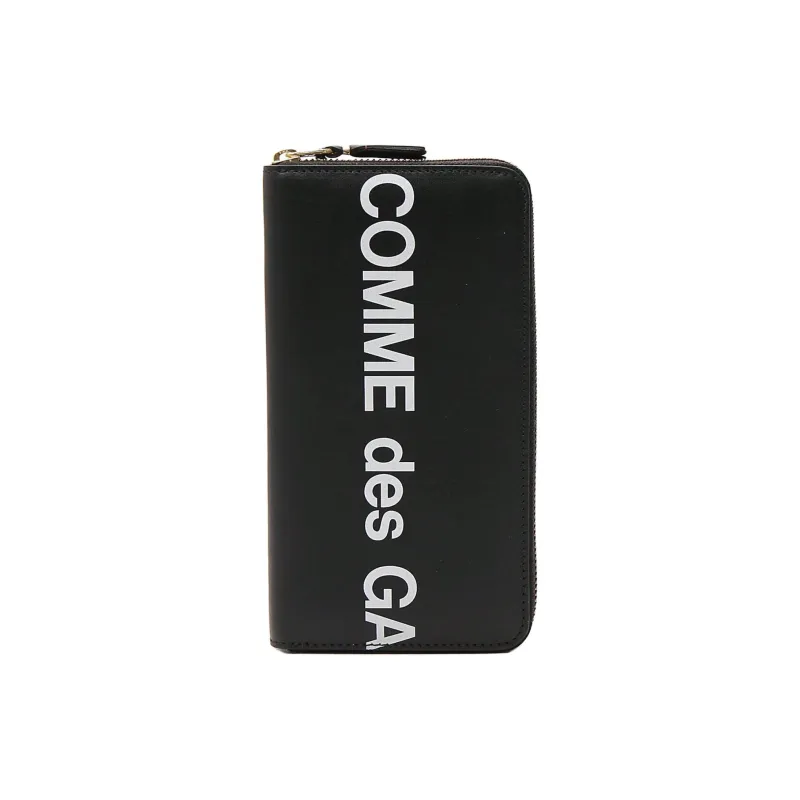 CDG Cow Leather Wallet Regular Women's Black-3