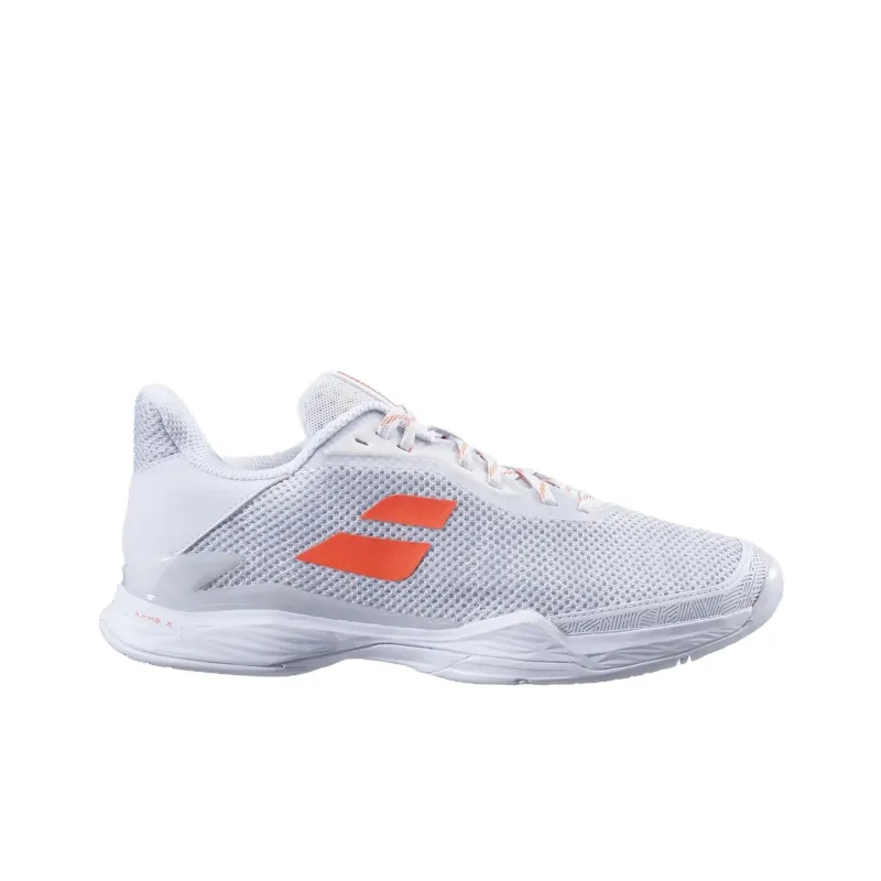 Babolat JET TERE Breathable And Lightweight Low Top Tennis Shoes Women's White Coral-1