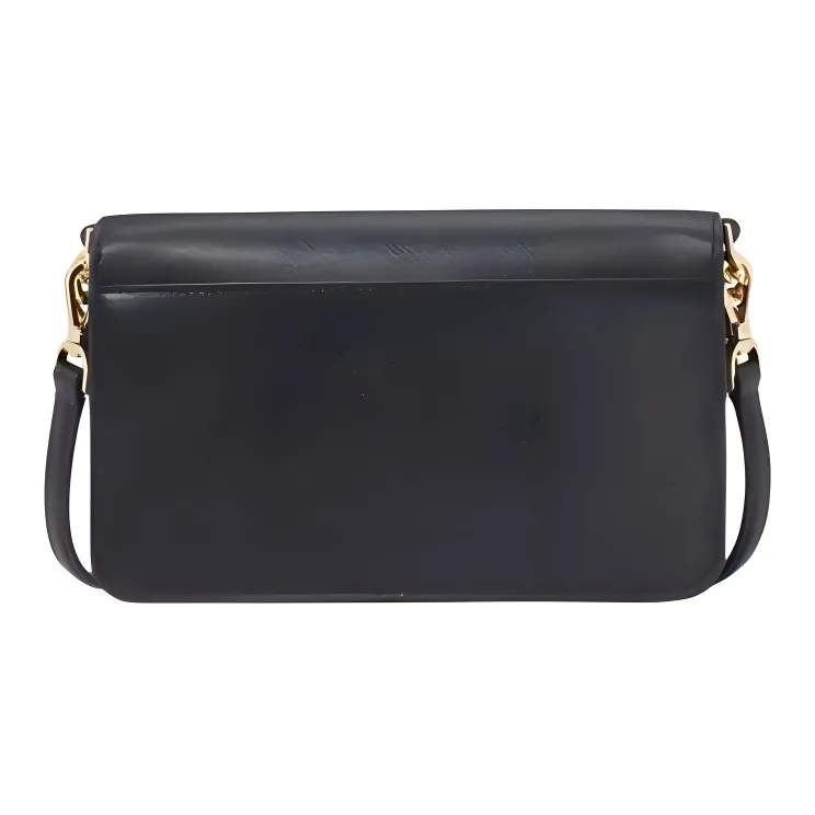 Kate Spade Saffiano Leather Shoulder Bag, Crossbody Bag Trumpets Women's Black-3