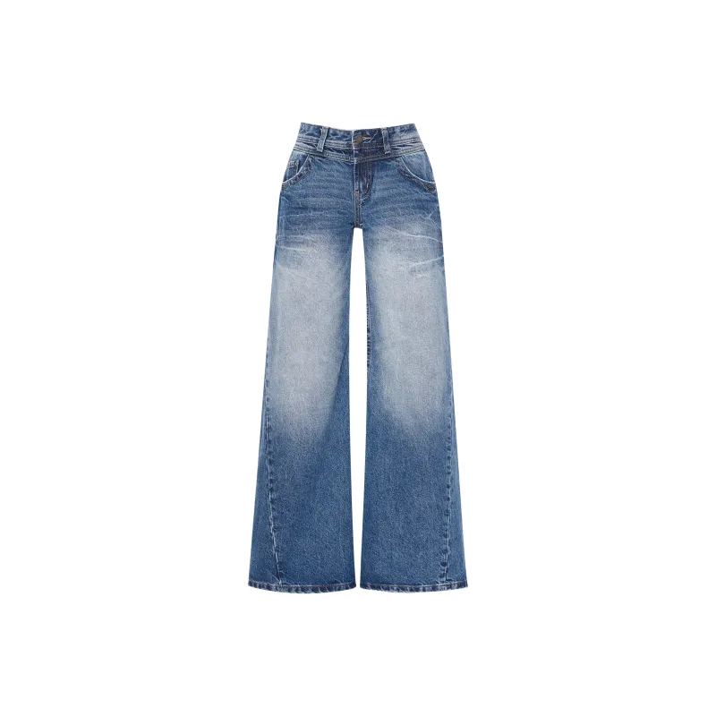 Wen Shan Jeans Women's Vintage Blue-8