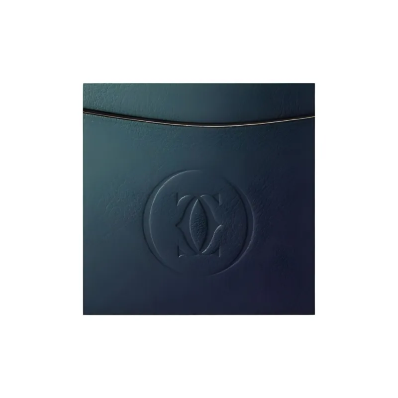 CARTIER Cow Leather Card Holder Women's Gradient Blue-3