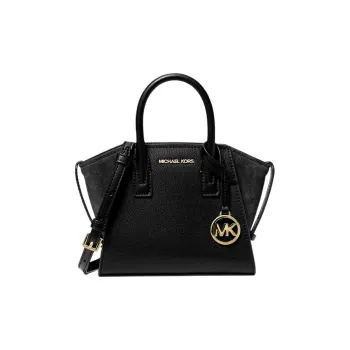 MICHAEL KORS Avril Cow Leather Crossbody One Shoulder Handbag Extra Small Women's Black
