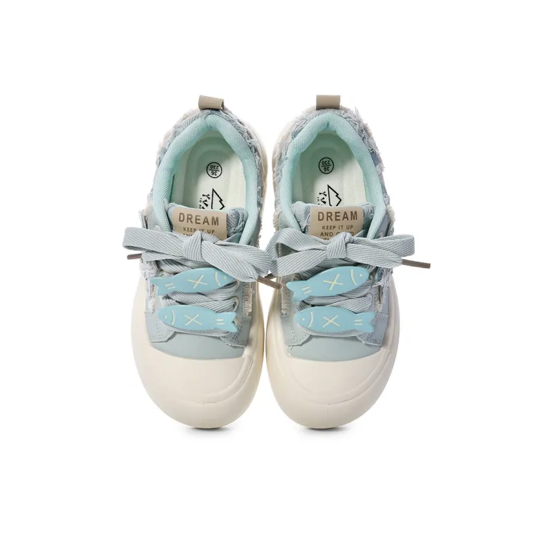 Lovely You Lightweight Cushioning Wear-Resistant Low-Top Skateboard Shoes Women's-27