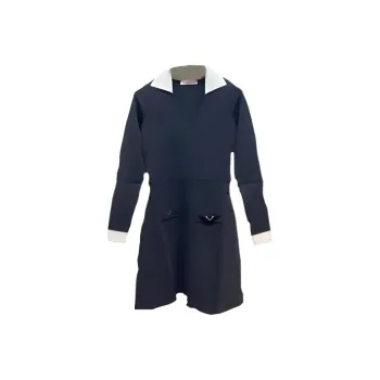 Valentino Long Sleeved Dresses Women's Blue