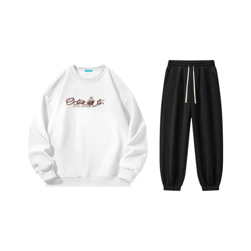 Small Columns Under The Sea Sweatshirt Set Unisex-17