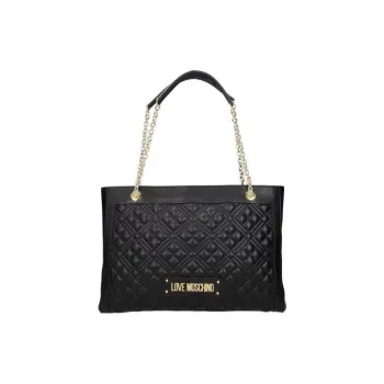 LOVE MOSCHINO Polyurethane Tote Bag Shopping Bag Handbag Shoulder Bag Crossbody Bag Women's Black