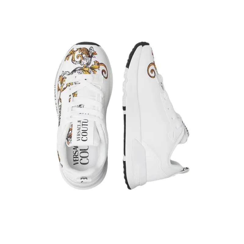 VERSACE JEANS COUTURE Low Top Casual Shoes Women's White-3