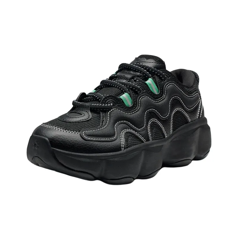 XTEP Petal Shoes 2.0 Height Increasing Low Top Casual Shoes Women's Black-1
