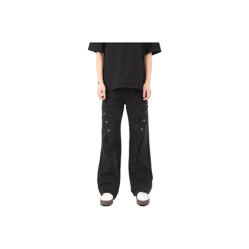 RASHOMONG Jeans Unisex Black-2