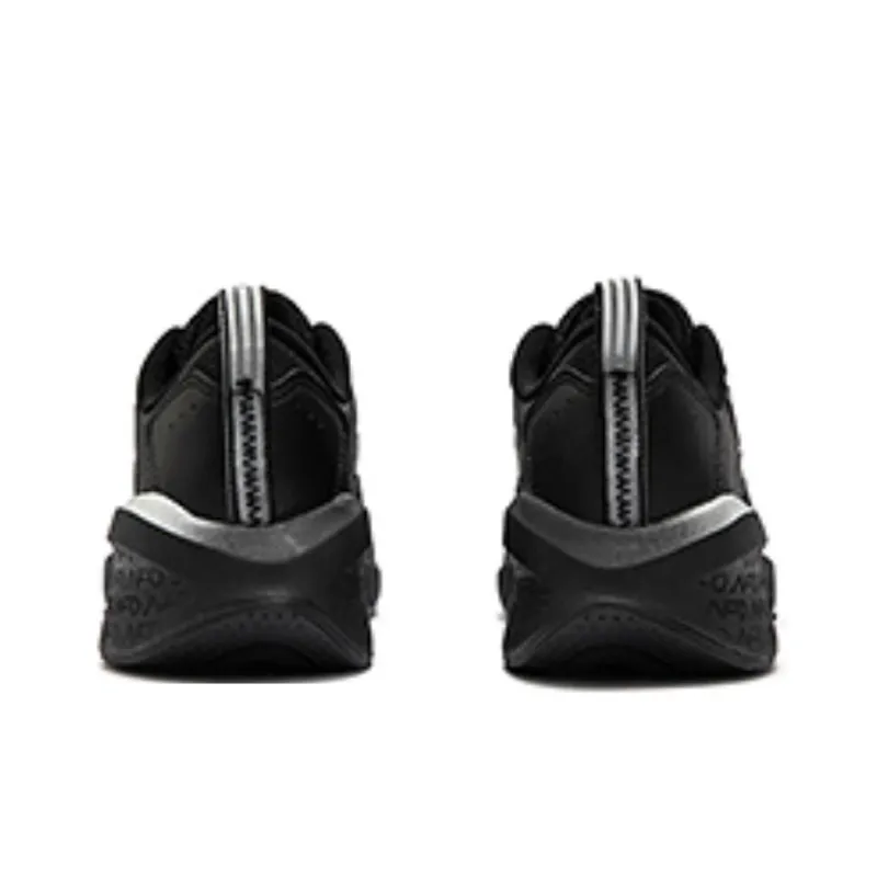 361° Wear Resistant Low Top Running Shoes Women's Black Gray-2