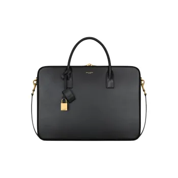 SAINT LAURENT SAC DE JOUR Leather Shoulder Bag, Crossbody Bag, Handbag Tubas Men's Black