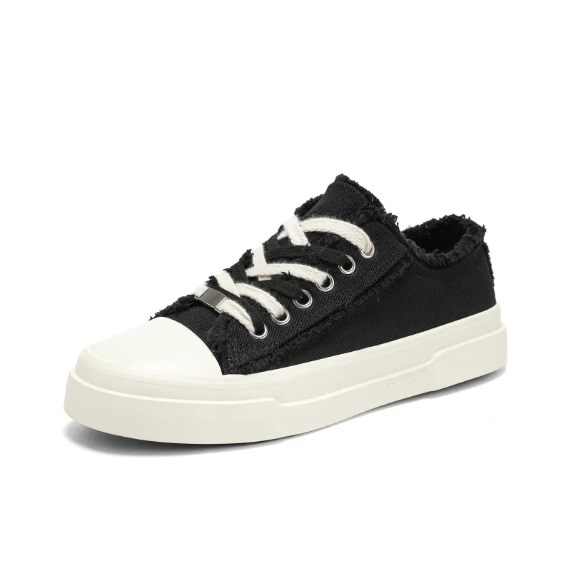 OUGLEMEN Wrapping, Wear Resistant And Non Slip Low Top Skateboard Shoes Men's Box-2