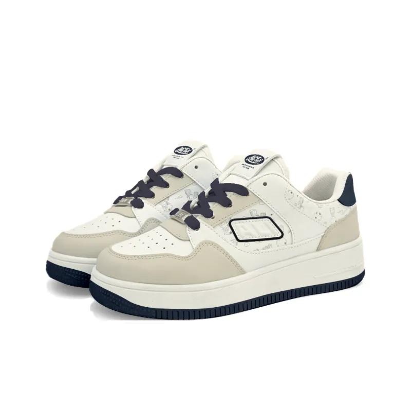 ALI THE FOX Low Top Skateboard Shoes Unisex White-47