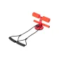 Red Double Stripe Round Abdominal Roller+Pull Cord