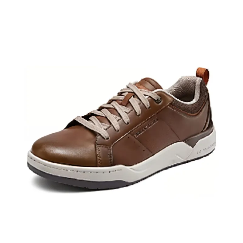 Skechers Abrasion Resistant Low Top Skateboard Shoes Men's Brown-2