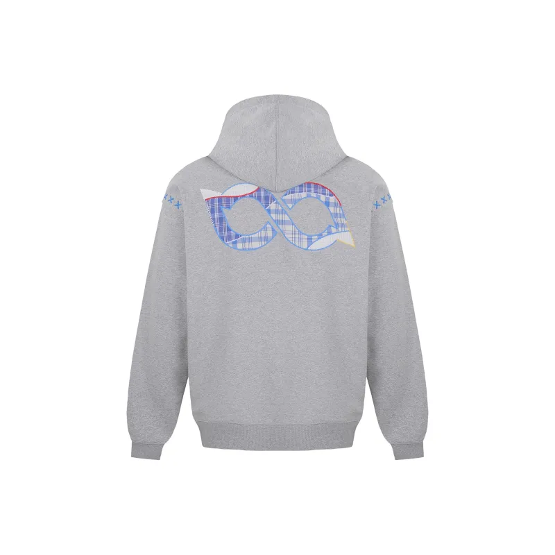 BIPOLAR Sweatshirt Unisex Heather Gray Navy Blue-1