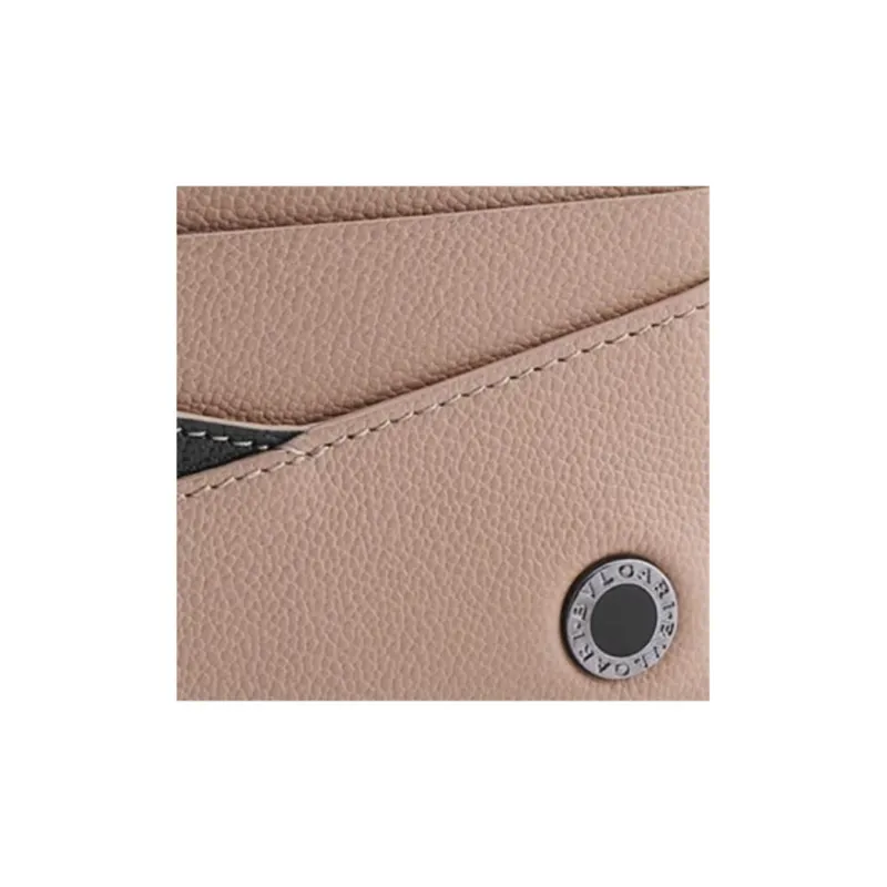 BVLGARI MAN Series Calfskin Card Holder Men's-2