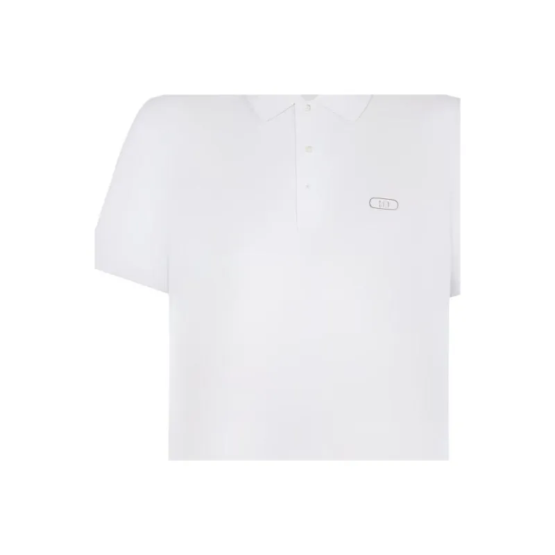 FENDI Polo Shirts Men White-7