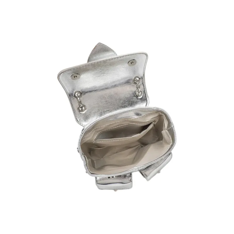 NX DOUGHNUT PU Backpack Women's Silver-4