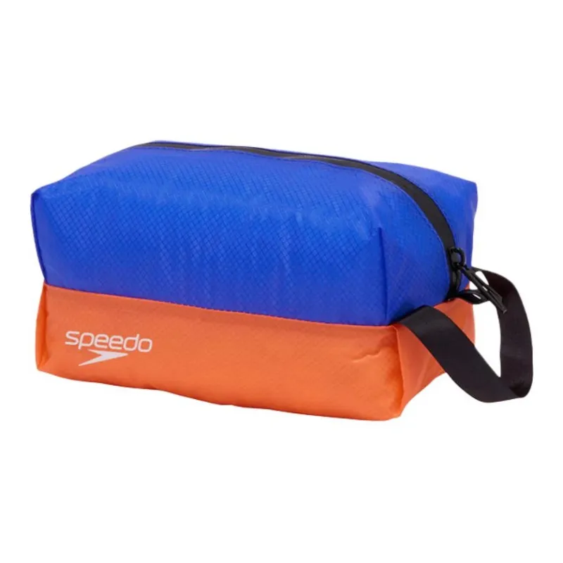 Speedo Recycled Nylon Travel Storage Bag Trumpets Unisex Blue & Orange-0